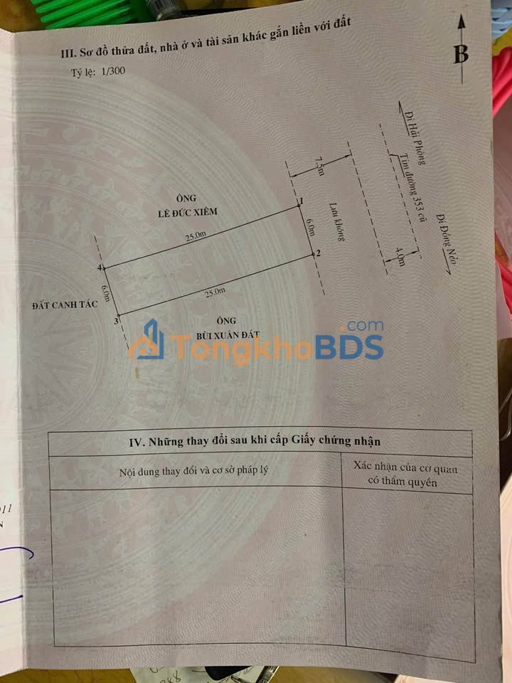 Đất Mặt Tiền Đường 353 Dương Kinh, Hải Phòng - 150m², Sổ Đỏ Chính Chủ