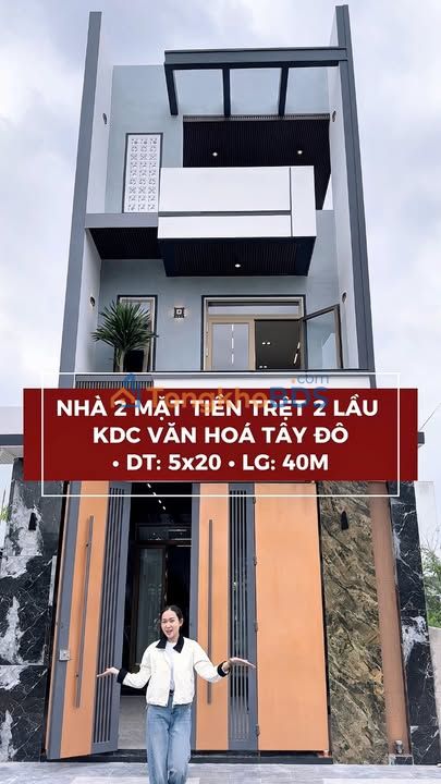 Nhà 2 mặt tiền KDC Vạn Hòa Tây Đô 100m2 giá thỏa thuận - Full nội thất