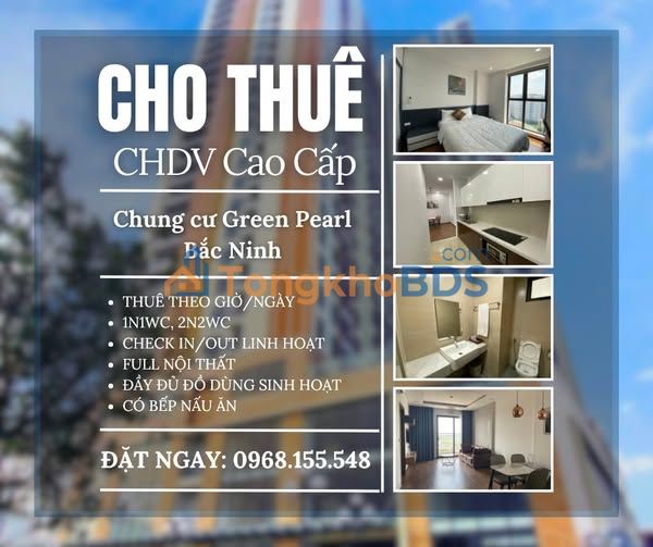 Cho thuê căn hộ Green Pearl Bắc Ninh - 1PN/2PN, giá ưu đãi