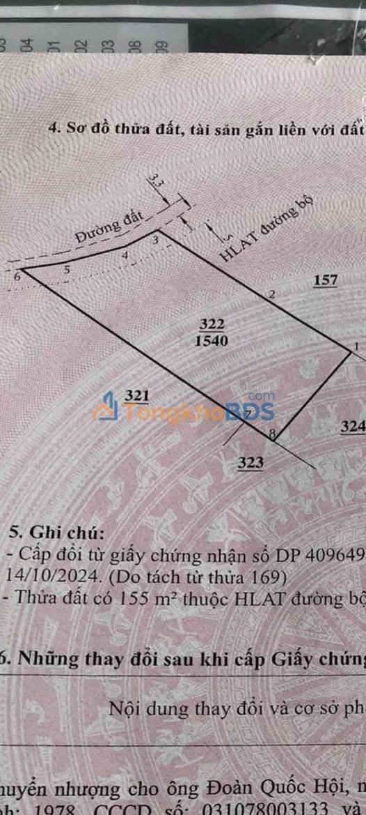 Đất nền Tân Hà Lâm Hà 1.540m² giá 1.2 tỷ - Sổ đỏ chính chủ