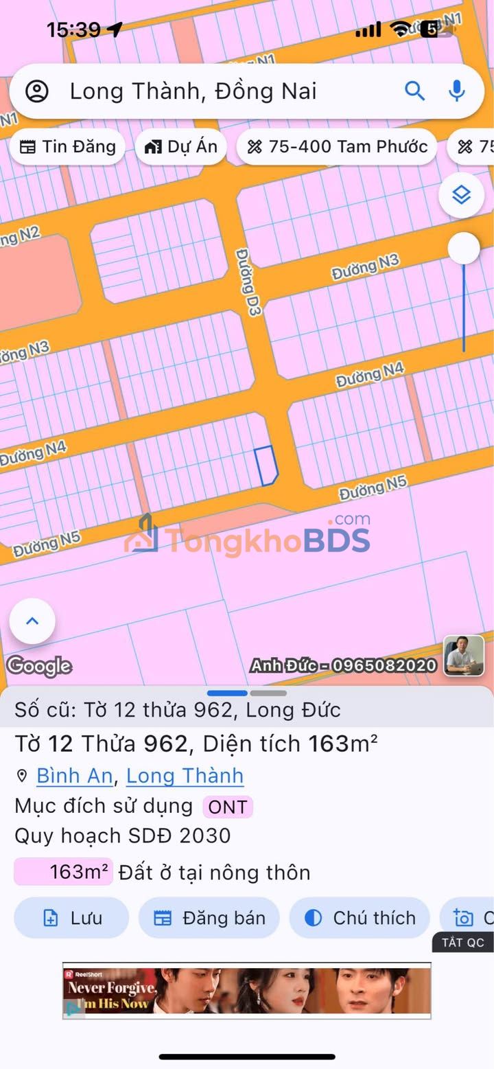 Đất Nền Dragon Long Thành 163m² - 2 Mặt Tiền Giá 1.6 Tỷ