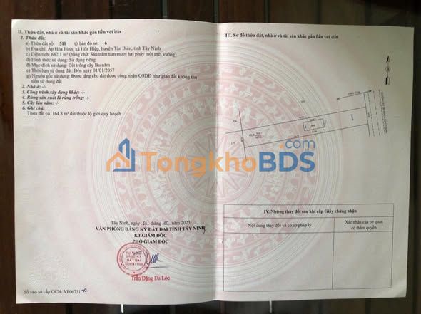 Đất Hòa Hiệp Tân Biên 740m² 7,9 tỷ - Sổ đỏ chính chủ