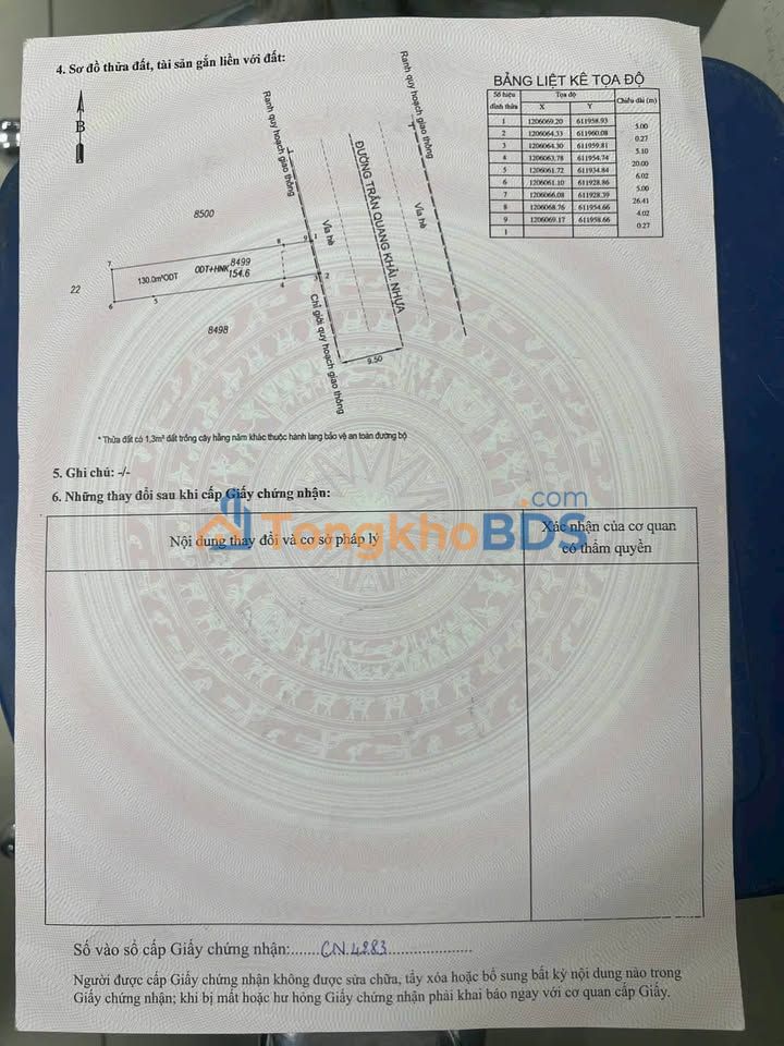 Đất Trần Quang Khải Dĩ An 158m² - Mặt Tiền Kinh Doanh Đắc Địa 8.99 Tỷ