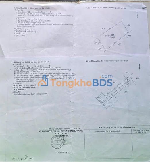 Bán Gấp Đất Vườn 2768m² Mặt Tiền Tĩnh Lộ 786, Châu Thành, Tây Ninh - Sổ Hồng