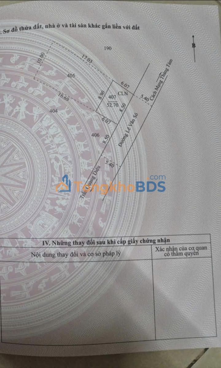 Đất biệt thự mặt tiền Lê Văn Sô, Bình Thủy, Cần Thơ - 159m² - 4.9 tỷ