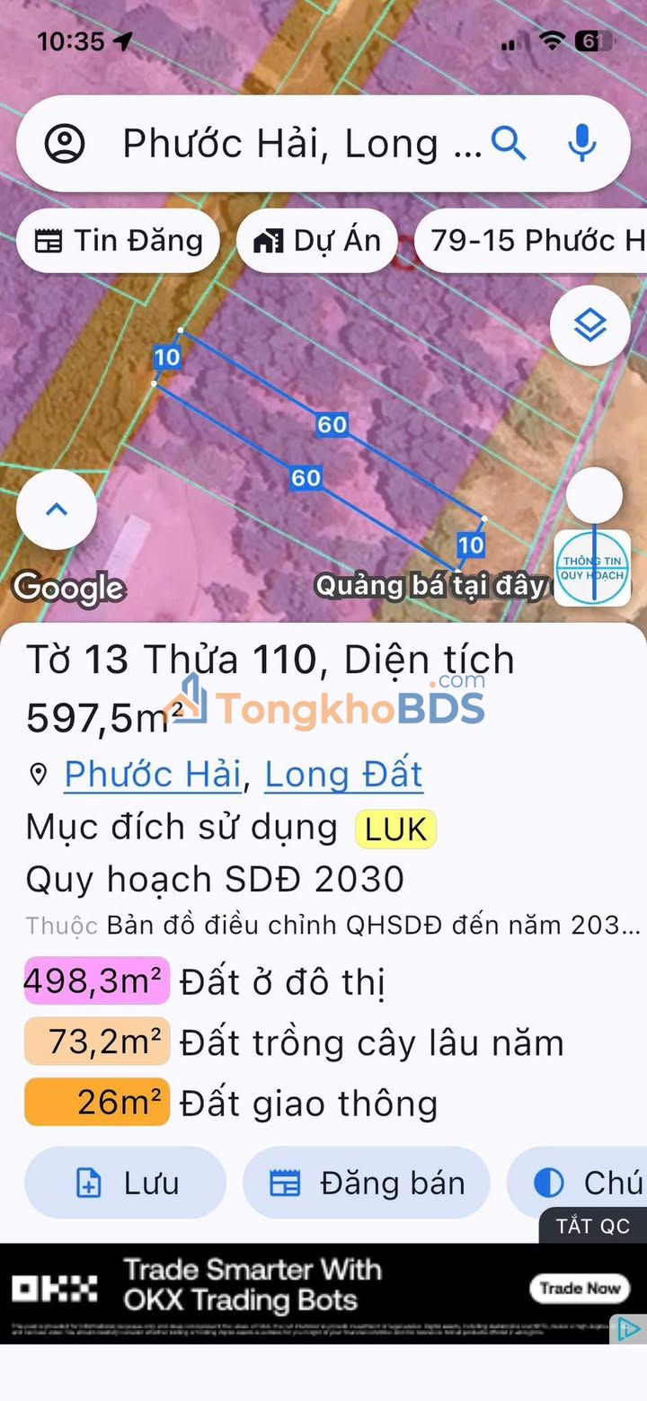 Đất Vườn Phước Hải 600m² - Sổ Hồng Sẵn Sàng - Giá Đầu Tư 2.58 Tỷ