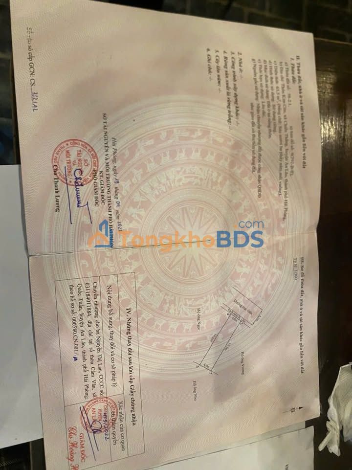 Đất nền Kim Lĩnh Kiến An 63.5m² giá 1.3 tỷ - Đường to ô tô