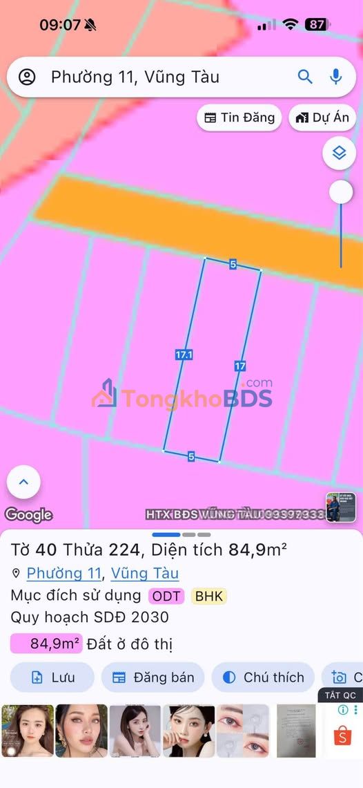 Đất Thổ Cư 50m² Hẻm 78 Đô Lương, Vũng Tàu - Giá Tốt