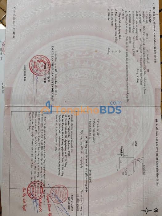 Đất Nền Điện Ngọc 96m² - Sổ Đỏ Vuông Vức, Giá 2 Tỷ Đầu Tư Sinh Lời