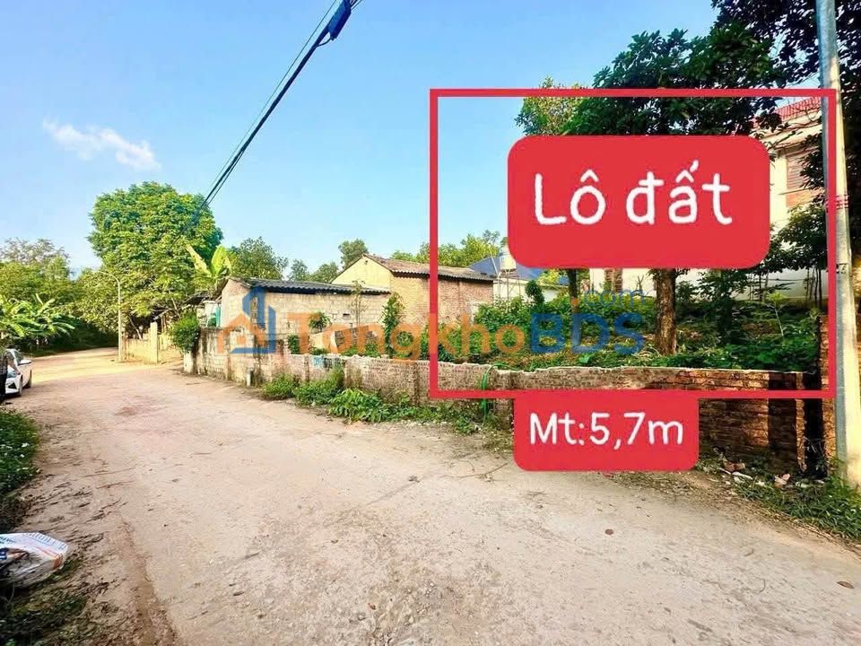 Đất Vĩnh Phúc 92.8m² - Mặt tiền 5.7m, Sẵn Sổ Hồng, Giá Đầu Tư!