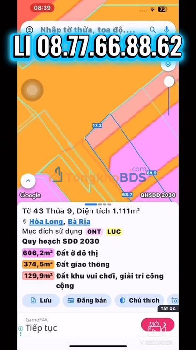Đất nền Vũng Tàu Hùng Vương 396m² 6.732 tỷ - Giá tốt hiếm có