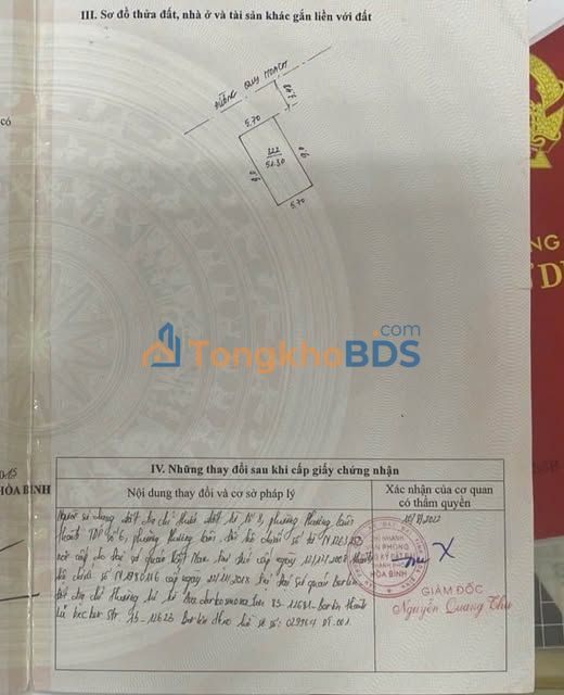 Đất Nền Trung Tâm TP. Hòa Bình 51m² - Sổ Hồng Sẵn Sàng