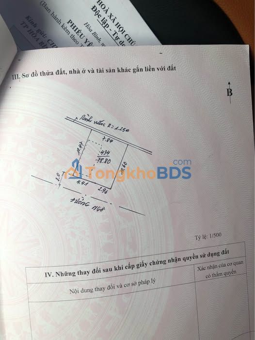 Nhà 80m² Phường Hữu Nghị, TP Hòa Bình - 3PN, Ô tô sát cửa, Giá 2.9 Tỷ