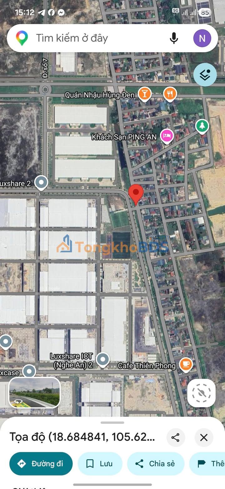 Đất Nguyễn Văn Trỗi Hưng Nguyên 174m2 - Sổ đỏ chính chủ