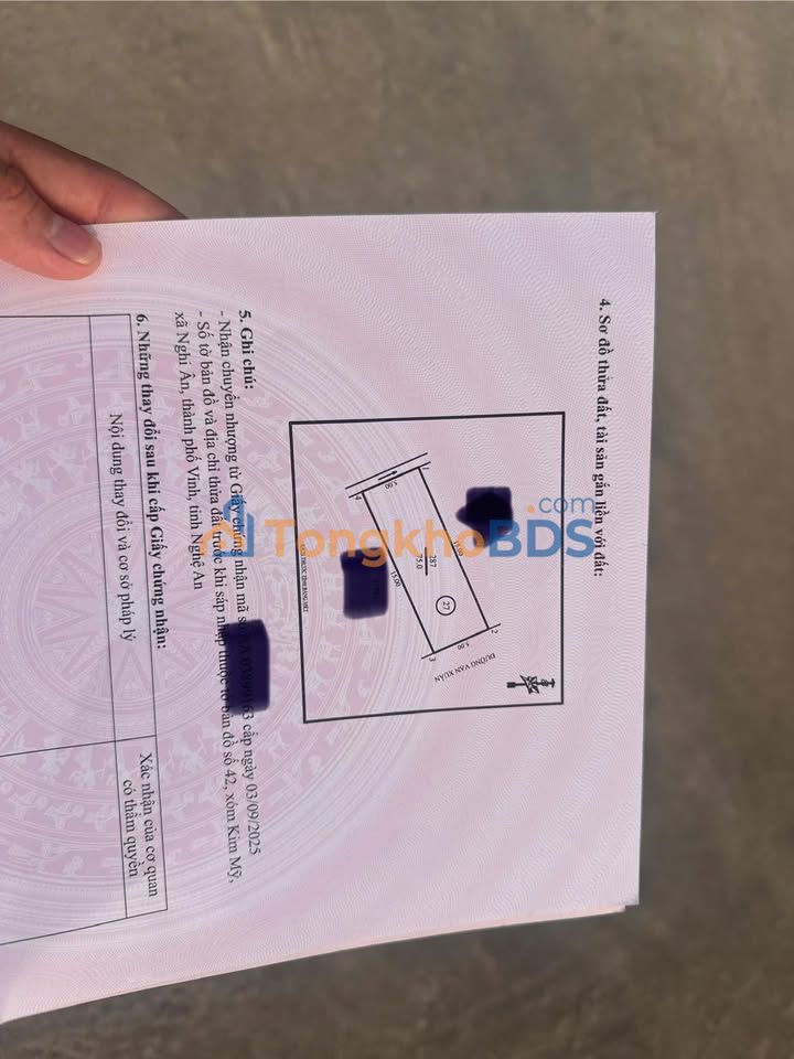 Đất nền 75m² trục đường 35m Nghi Xuân, TP Vinh - Sổ đỏ sẵn, giá tốt