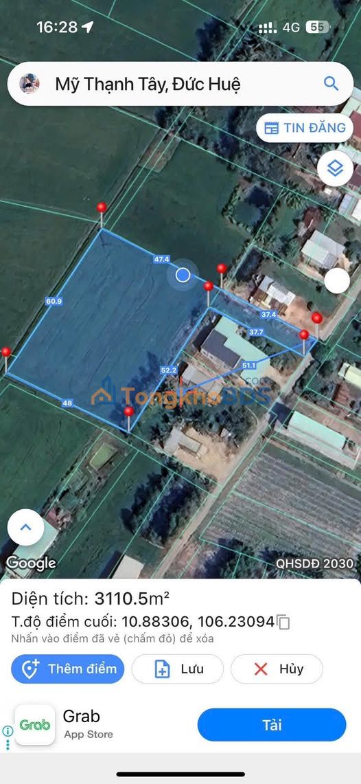 Đất Vườn Long An 3100m² - Mặt Tiền Đường Xe Du Lịch, Giá 1.9 Tỷ