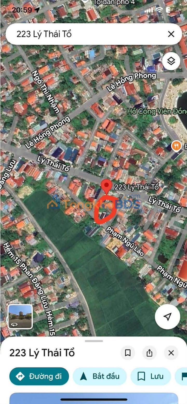 Đất nền mặt tiền Phạm Ngũ Lão, Đồng Hới - 129m² Sổ đỏ chính chủ