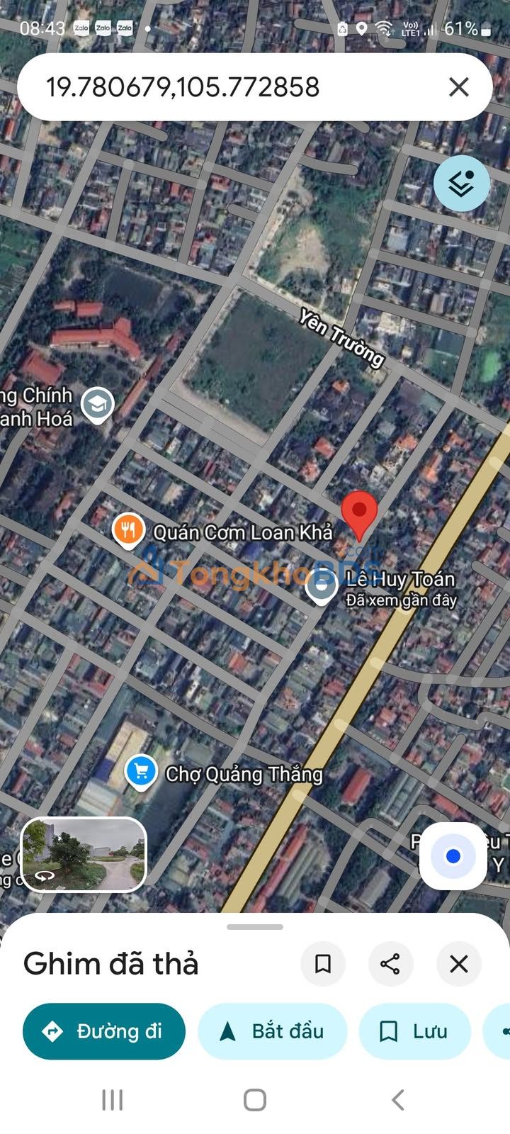 Bán Đất LK MB 1858 Quảng Thắng - 65m² - Sổ Đỏ Chính Chủ