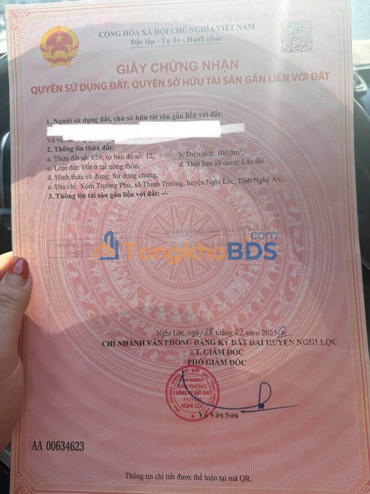 Đất Nghi Trung Nghi Lộc 100m² - Tiềm năng tăng giá