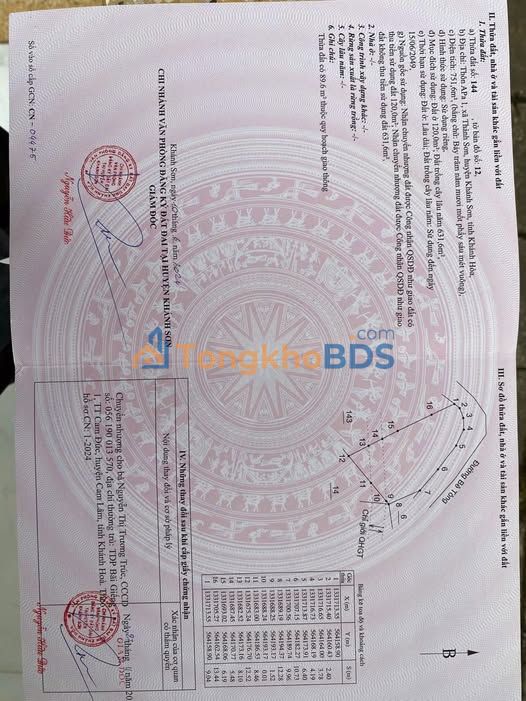 Đất Thổ Cư Lô Góc 752m² Khánh Sơn - View Suối Đẹp, Giá 450 Triệu