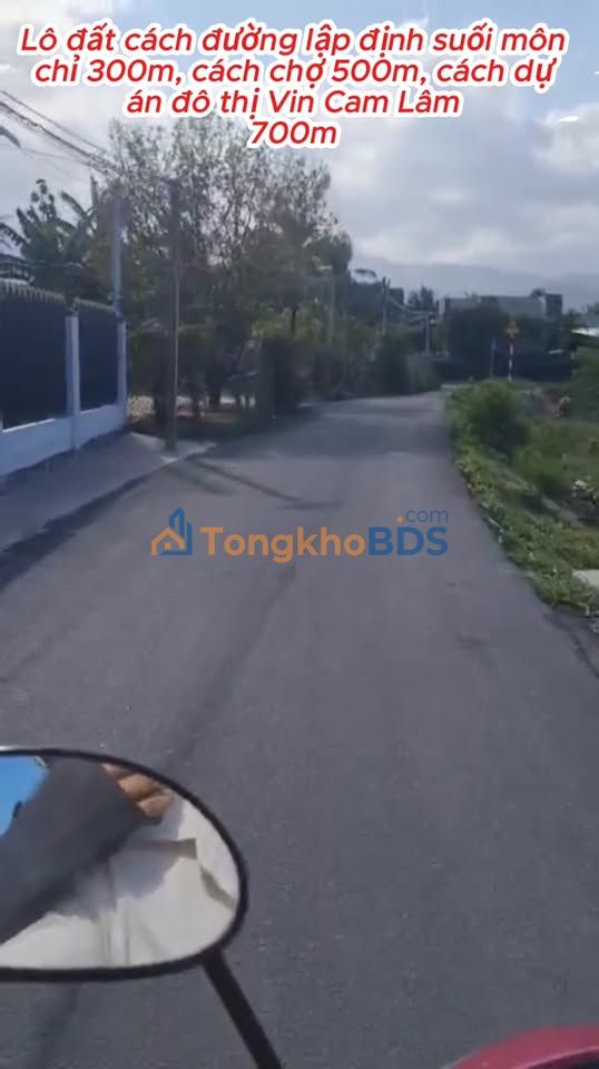 Đất thổ cư Cam Lâm 200m² - Sổ hồng sẵn, giá 3 triệu/m²