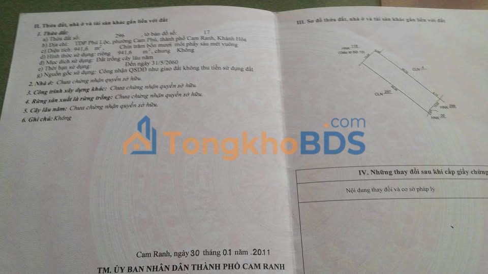 Bán Đất Cam Ranh 720m² (16x45m) - Tiềm Năng Mặt Tiền Đường Phạm Văn Đồng