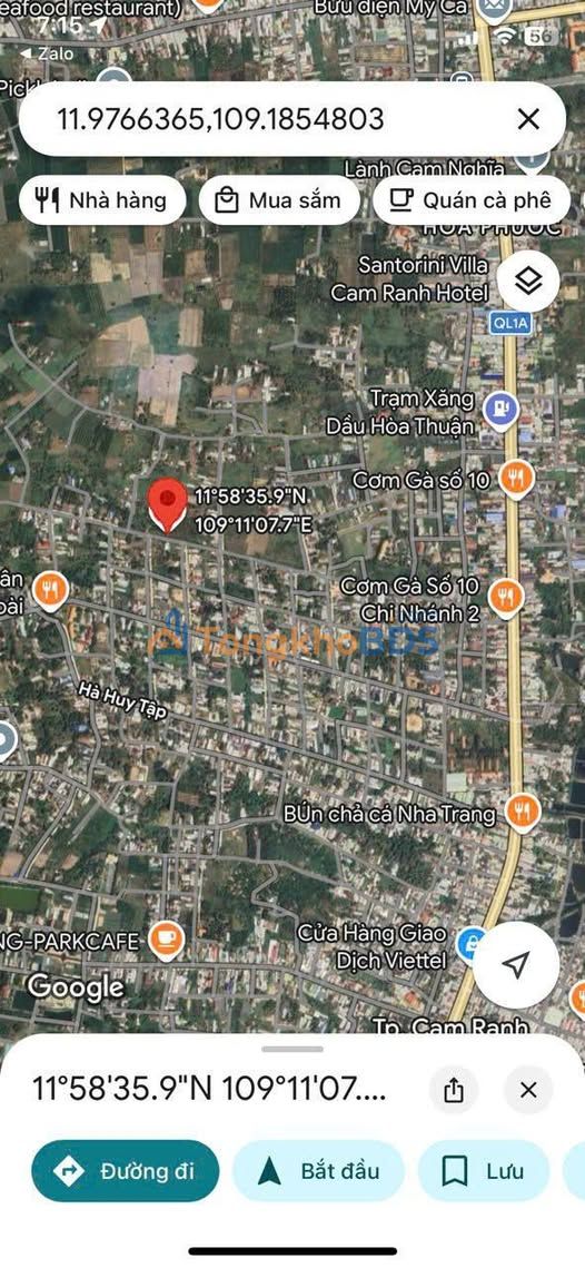 Đất Cam Phú Bắc Cam Ranh 100m² 1 tỷ - Đất thổ cư 100%