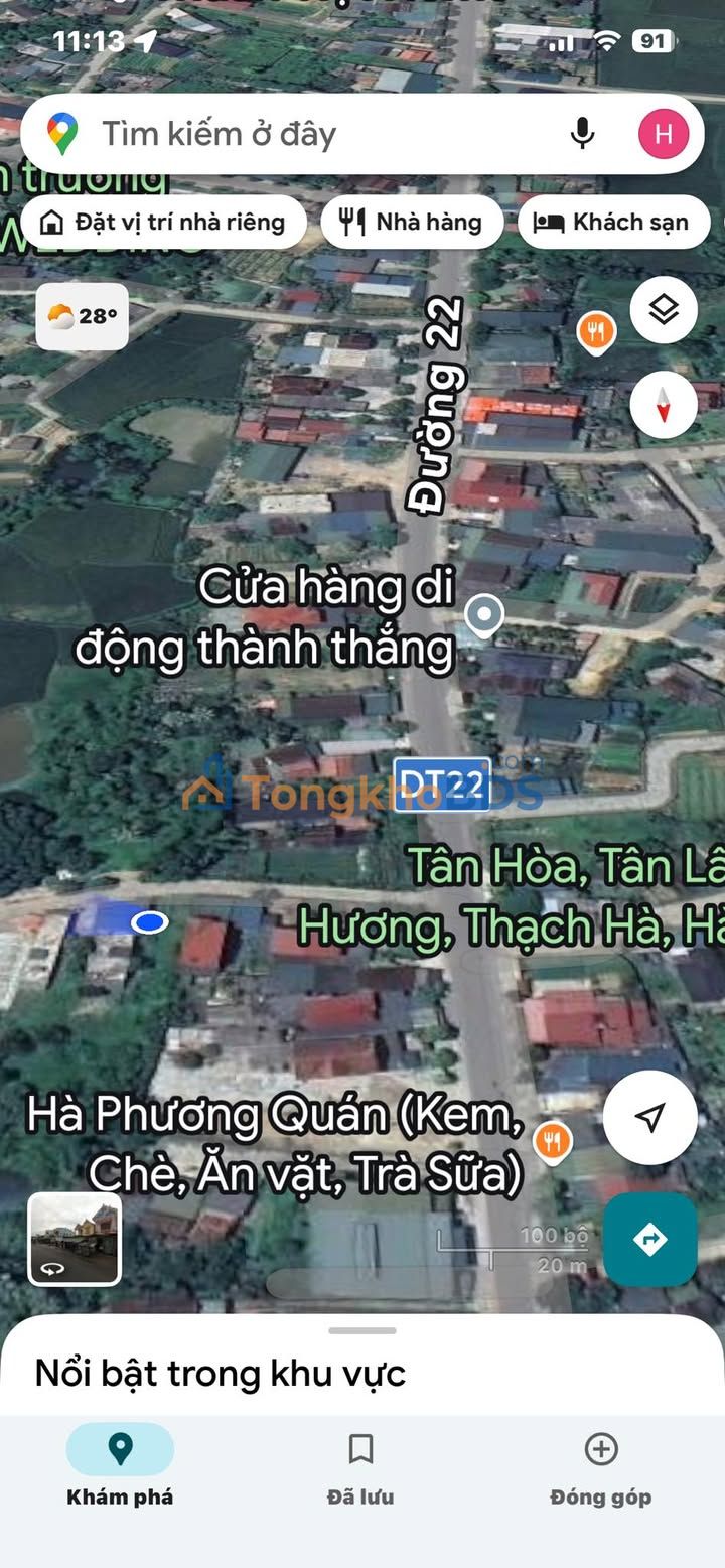 Bán đất Hà Huy Tập, Hà Tĩnh 308m² full thổ cư, giá đầu tư 4.x triệu/m²