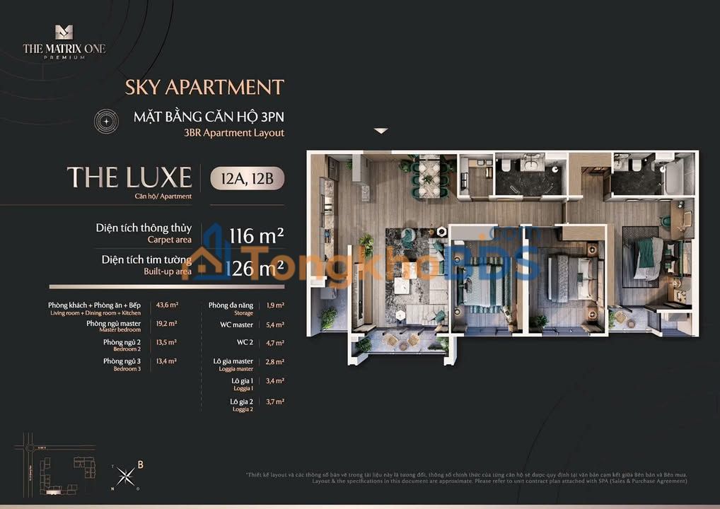 Căn hộ Matrix One Mễ Trì 116m² hợp đồng - View đẹp