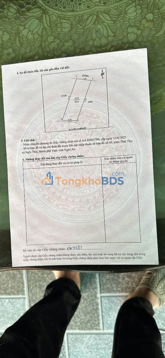 Đất nền Hòa Thọ Vinh 83m² 2,16 tỷ - Sổ đỏ chính chủ