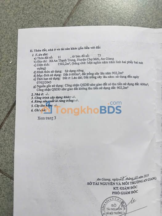 Bán Gấp Đất Vườn 1500m² Tỉnh lộ 946, An Giang - Kinh Doanh Liền