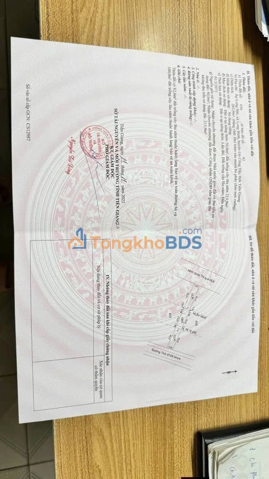 Đất Nền Mặt Tiền Tỉnh Lộ 872B, Tiền Giang - Giá Ngộp 580 Triệu