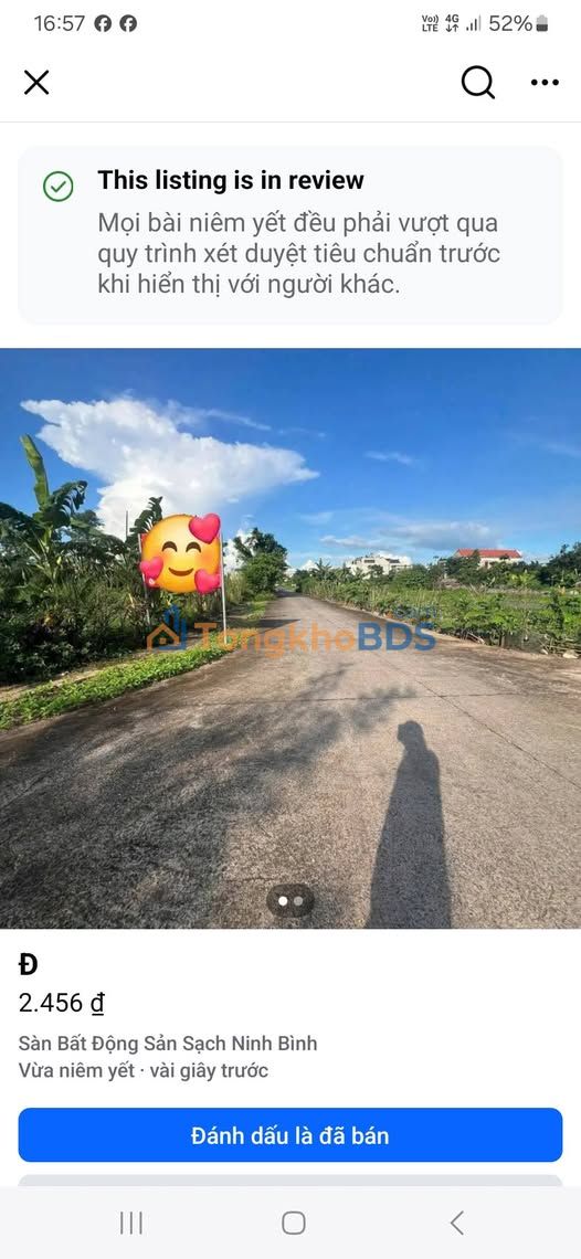 Đất nền Gia Viễn 103m² - Mặt tiền 5.5m, đường 7m, giá 2.x tỷ