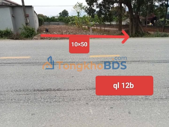 Đất Kinh Doanh Mặt Tiền Quốc Lộ 12B Ninh Bình 495m² - Giá Tốt