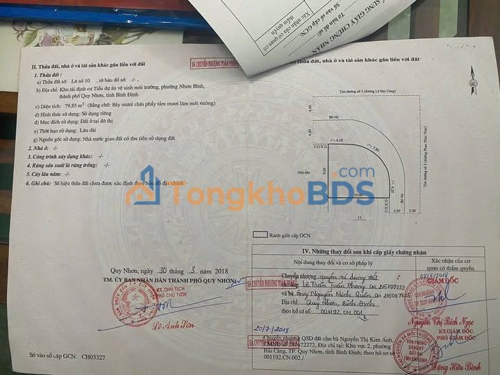 Đất Lô Góc Lê Đại Cang, Quy Nhơn - 79.85m² Kinh Doanh & Đầu Tư