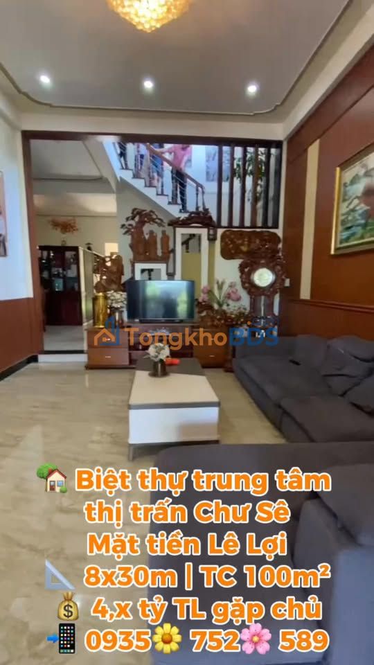 Townhouse Chư Sê 240m2 4.x tỷ – Chính chủ bán