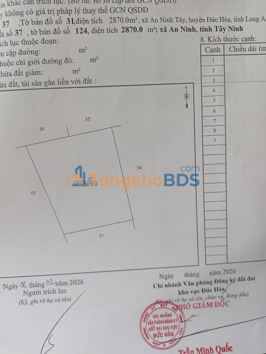Đất nền Long An 6000m² mặt tiền ĐT 822B - Sổ đỏ sẵn sàng