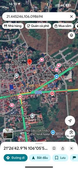 Nhà 2 Tầng Tặng Đất 110m² MT QL17, TT Nhã Nam, Tân Yên, Bắc Giang - Giá 1 Tỷ