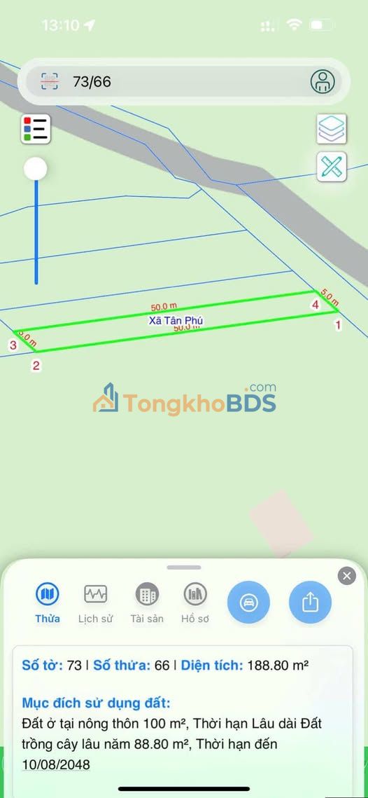 Đất Sổ Hồng Riêng 250m² Mặt Tiền Đường Bê Tông Tân Phú, Đồng Nai - Chỉ 350 Triệu