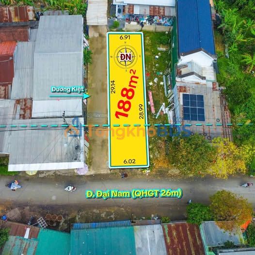Đất Đường Đại Nam Huế 188m² giá 1,6 tỷ - Sổ đỏ chính chủ