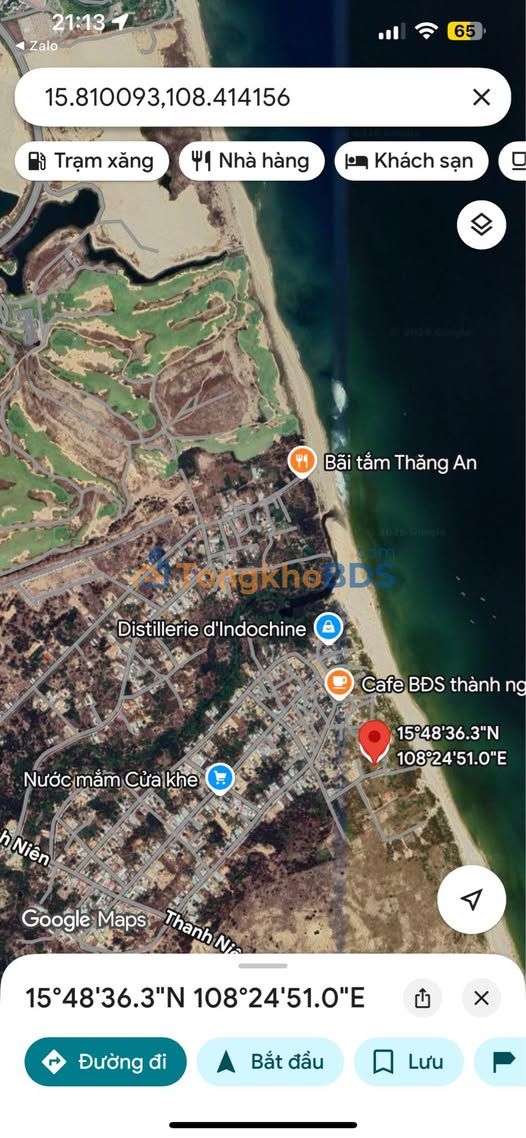 Đất nền 1100m² sát biển Nam Hội An - Sổ đỏ rõ ràng, giá 15 tỷ