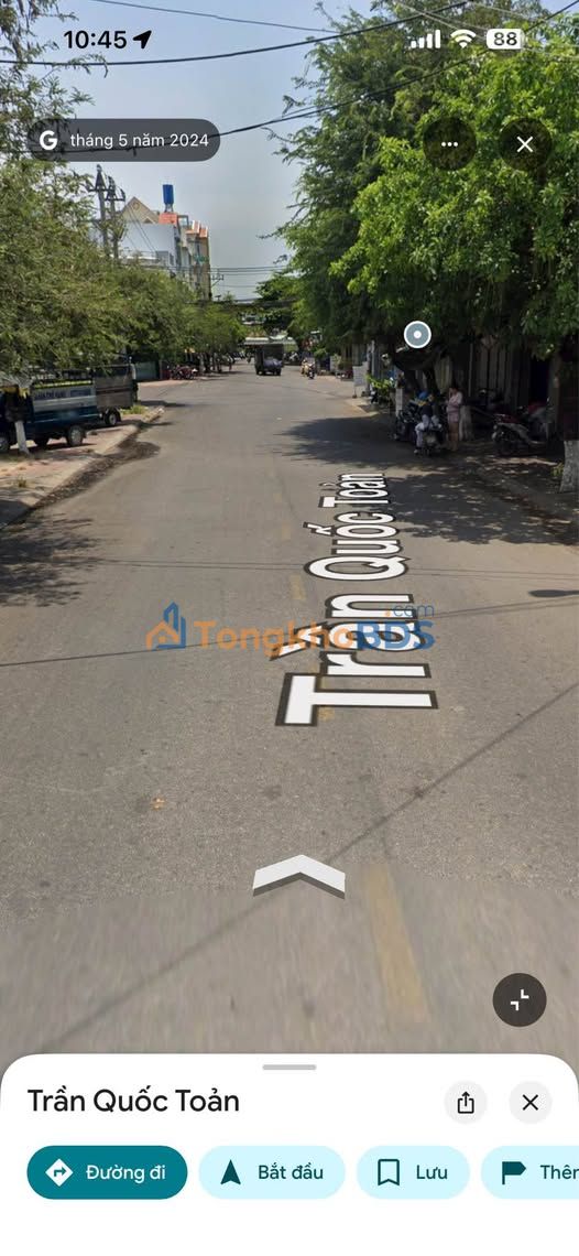 Bán đất Trần Quốc Toản, Quy Nhơn 54m² hướng Đông Nam - Giá 4 tỷ