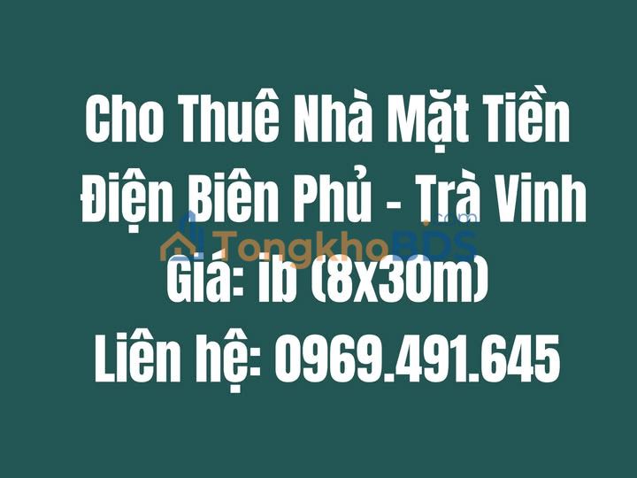 Mặt Tiền Kinh Doanh Điện Biên Phủ, Trà Vinh - 2400m² Giá Tốt