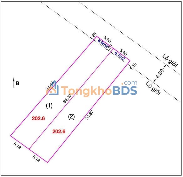 Đất Thổ Cư 202.6m² Quận 12 - Hướng Bắc, Giá 13.5 Tỷ - Sẵn Sàng Xây Dựng