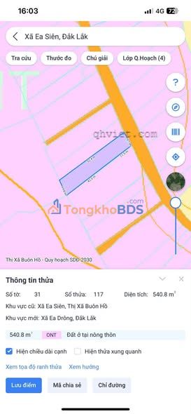 Bán Đất Xã Ea Lê, Đắk Lắk - 533m² Thổ Cư, Sổ Hồng Riêng