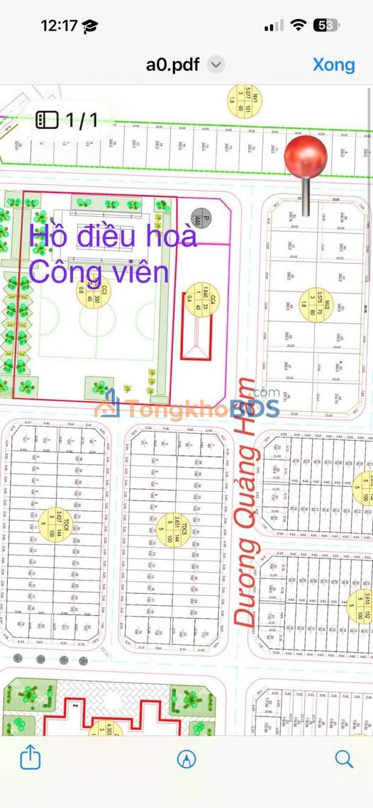 Đất nền Nam Hoàng Đồng Lạng Sơn 248m² - View Công Viên, Hướng Nam
