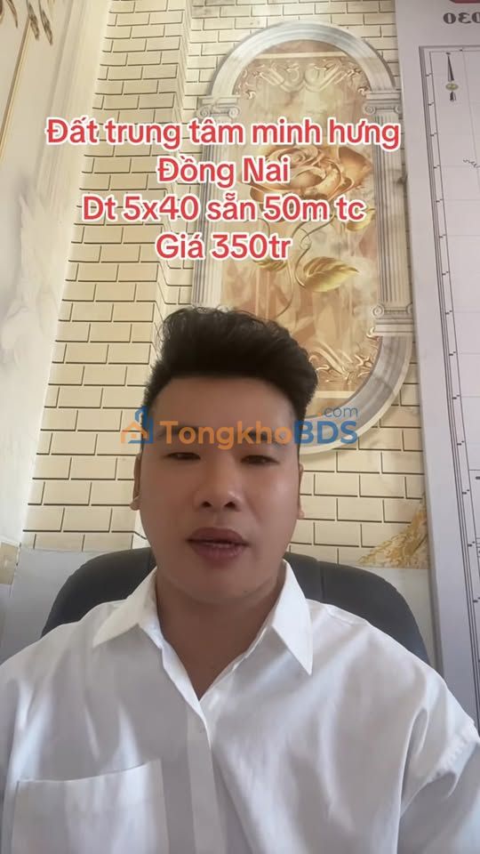 Đất nền Minh Hưng Chơn Thành 200m² - Sổ sẵn, sát KCN