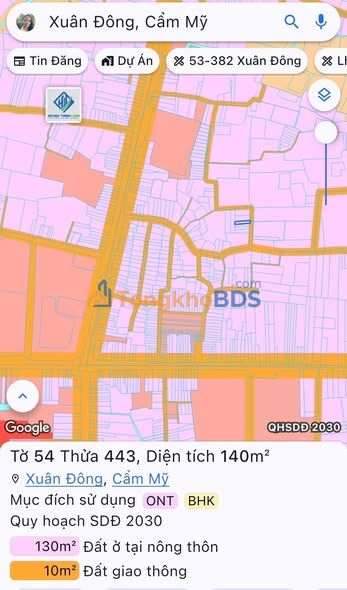 Đất Nền Trung Tâm Ngã 4 Sông Ray, Cẩm Mỹ - Sổ Hồng Riêng