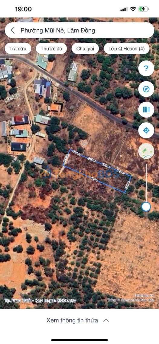 Cho thuê đất nông nghiệp Phường Mũi Né, Phan Thiết - Sổ hồng riêng, đường ô tô