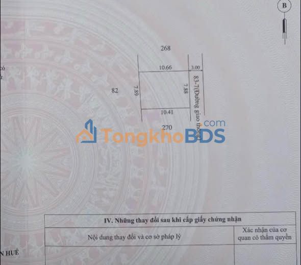 Đất xây trọ TP Huế 83m² - Sổ hồng, giá 1.6 tỷ - Cơ hội đầu tư